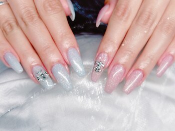 アイリスネイル 大塚(Iris Nail)/ワンカラー+パーツ2本