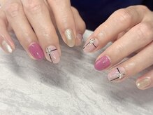 ネイル アンド まつげエクステサロン キュア(Cure)/チェックネイル