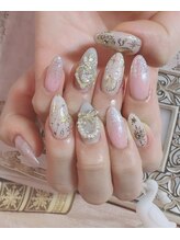 スウィートアロマネイル 恵比寿(Sweet Aroma NaiL)/煌めくホリデーネイル