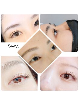 スワイ(Swy)の写真/豊富なまつげメニュー★眉毛もセット施術で朝のメイクの時短に◎