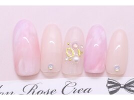 大人可愛いタイダイ柄ネイル