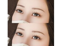 今流行りの束風仕上げ、目尻流すデザイン立ち上げデザインご用意