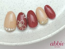 ネイルサロン アビー 宮益坂店(abbie)/ミラーフラワー[C]¥11550