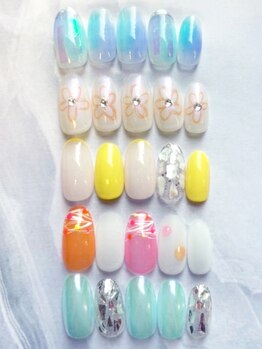 アイラッシュアンドネイルサロン ブエナ(Eyelash＆Nail Salon Buena)の写真/【朝9時OPEN/高技術】最旬トレンドデザインで指先を華やかに♪《毎月変わる5種★今月のキャンペーン¥5980》