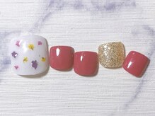 ネイルサロン インプレス(Impress)/押し花フットネイル