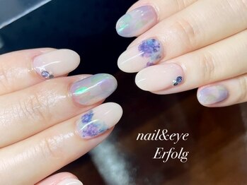 紫陽花な梅雨ネイル！