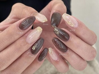 ウヌ(Un.)/ボルドーニュアンスデザイン＊