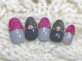 エストリブレ(estLivre)/ファーハーフカラー