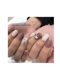 くまさんうさぎさんネイル