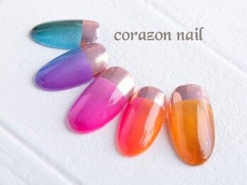 コラソンネイル(corazon nail)/選べるデザインコース☆カラフル