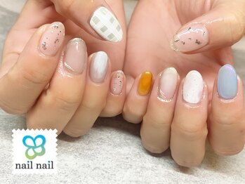 ネイルネイル 天満橋店(nailnail)/初回除去付♪チェック柄♪