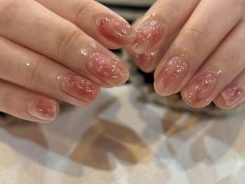 アイネイルズ 梅田店(I nails)/ちゅるんピンクニュアンスぷく