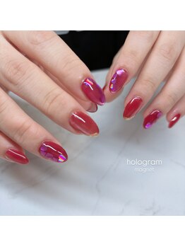 エンズネイル(O’s nail)/埋め込みハートネイル