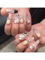 ネイルサロンアンドスクール ベル(Belle)&nbsp;ロングnail、3Dお任せください(^^)3Dは事前連絡をお願いします＊