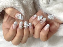 セレクト(Select)/水色ガーリーネイル