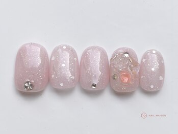 ネイルメゾン 池袋店(NAIL MAISON)/キラドットローズ￥6800
