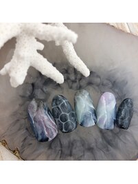 天然石ネイル￥9980