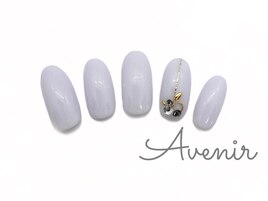 大人ビジュー　ネイル