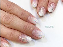 メールメール 和光市本店(MereMer)/グラデーション雪ネイル 