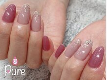 ピュア(Pure)/キラキラワンカラーネイル