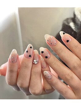 Mネイル/自爪風持ち込みデザイン