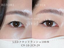 ビビッド(vivid)/【LEDフラットラッシュ100本】