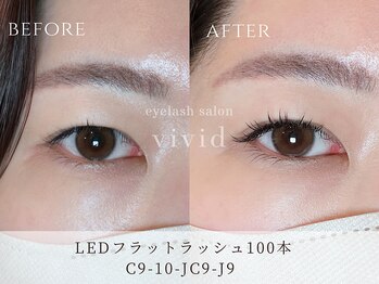 ビビッド(vivid)/【LEDフラットラッシュ100本】