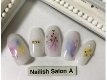 ネイリッシュサロン エー(Nailish Salon A)/2017/春押し花ネイル