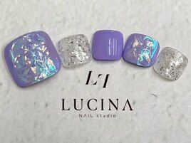 LU-63　パープル氷フットネイル