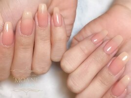 桃っぽネイルで可愛く♪
