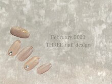 スリー(THREE)/February 2023/nail desing