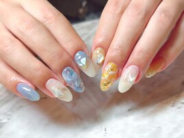大理石ネイル