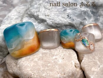 夏限定！サマーフットネイル#R