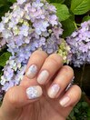 紫陽花ネイル