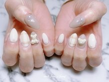 ネイル ファンシーファング(nail_fancy_fang)/定額デザイン　くまちゃん