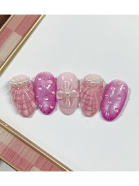 夏ネイル/貝殻/海/桜木町/横浜