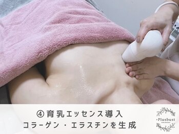 プラス バスト(+Plusバスト)/マシン&ハンド90分 施術の流れ