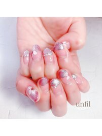 ハーフマグネットネイル♪