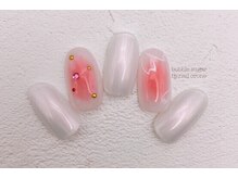 バブル シュガー バイ ネイルクローネ(bublle sugar by.nail crone)/チークさくらネイル