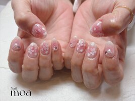 桜ネイル　春　新所沢　ネイル