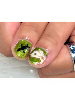 手描きアートが得意なサロン