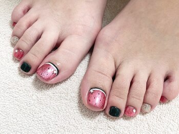 アンドシュシュネイル(&CHOU CHOU nail)/定額フットネイル