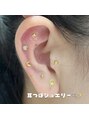 アール 天神南(R) 耳ツボジュエリー(ゴールドデザイン)