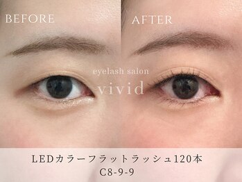 ビビッド(vivid)/【LEDフラットラッシュ120本】