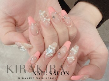 きらきらネイルサロンの写真/【10本持ち込み☆新規オフ込￥8980】通い続けやすい価格☆パラジェル/フィルイン対応でモチの良さも◎