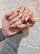 ネイルルーム オルポノ(Olupono)/オーロラストーン埋め尽くし