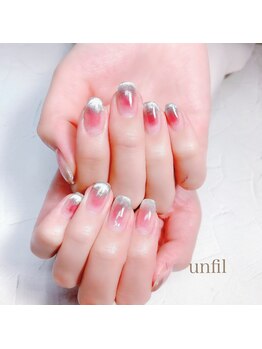 アンフィルルーム(unfil room)/チーク&マグフレンチネイル♪