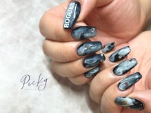 ピッキー(Picky)/黒白マーブル