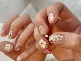 フラワー × ピンク