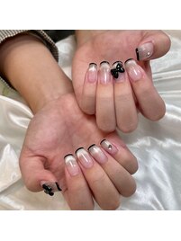 微粒子マグ×黒フレンチ
